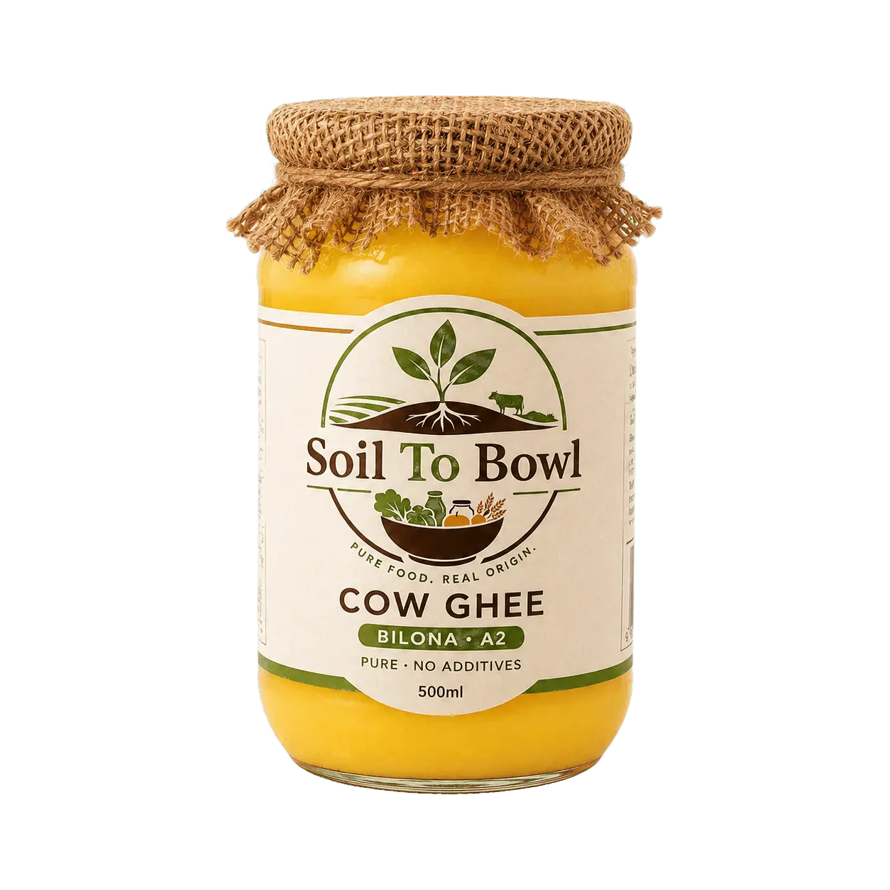 Pure A2 Desi Cow Ghee made using the traditional bilona method