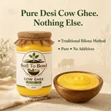 Pure A2 desi cow ghee from Soil To Bowl