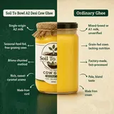 A2 desi cow ghee comparison with ordinary ghee