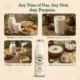 Fresh buffalo milk for tea, cooking and daily use