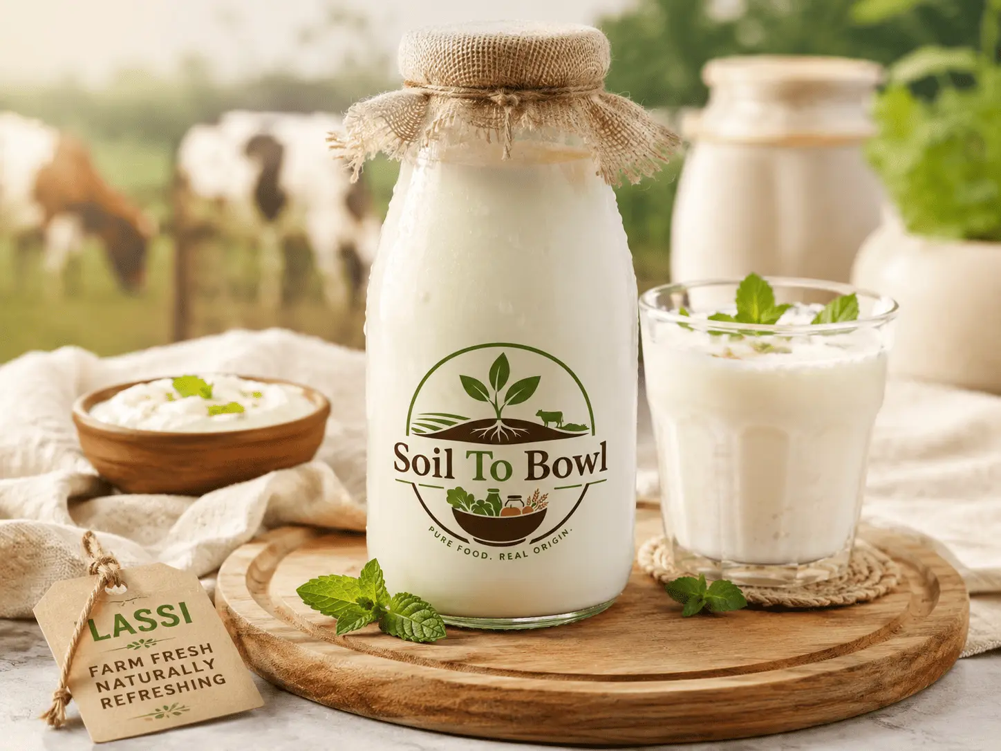 Fresh creamy lassi from Soil To Bowl