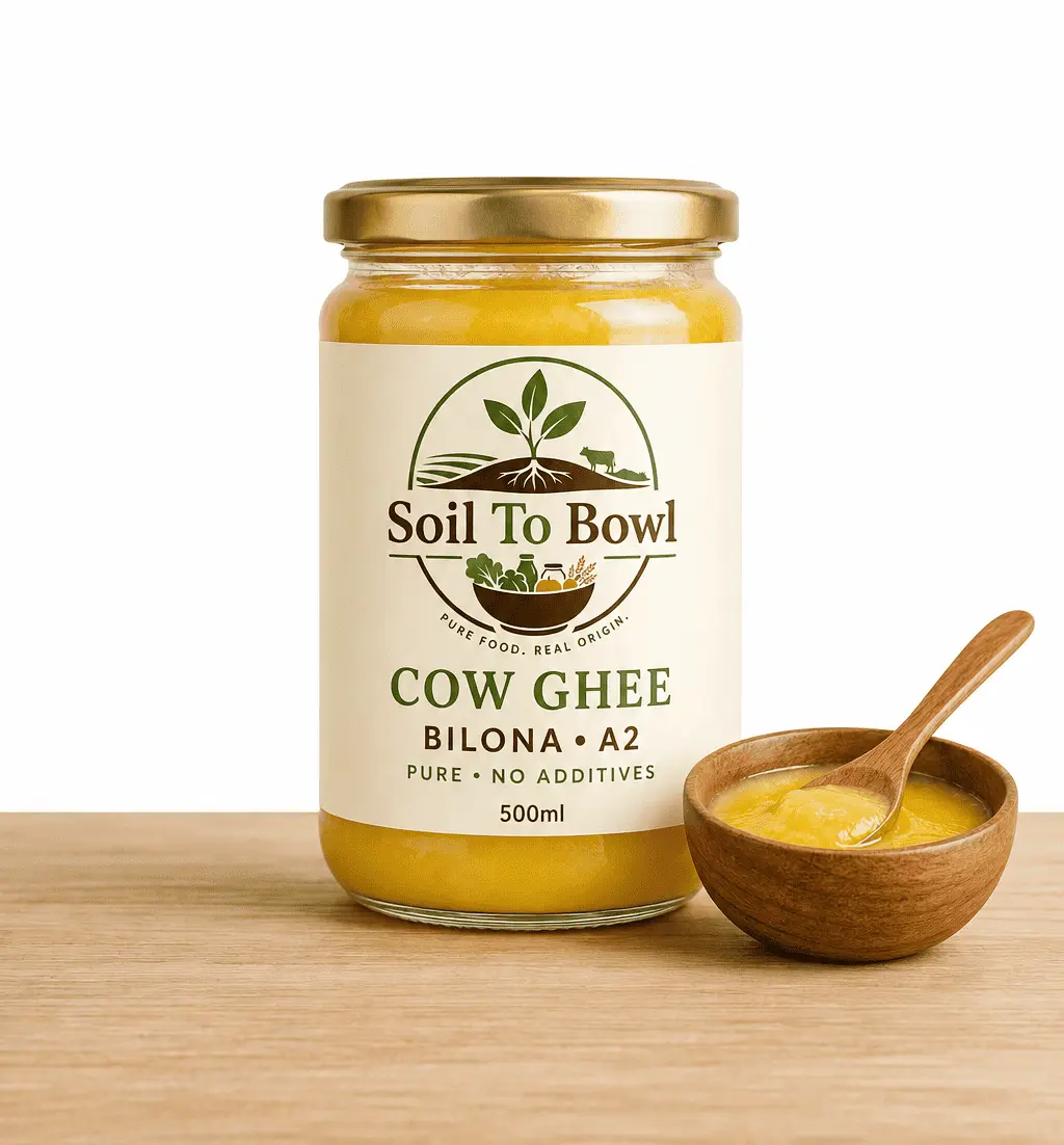 A2 desi cow ghee from Soil To Bowl