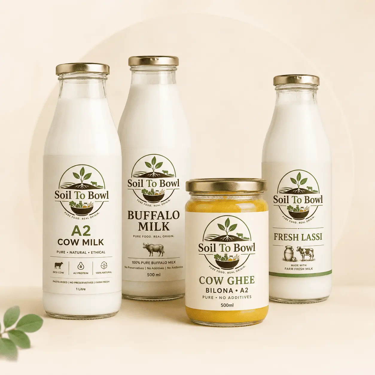 Fresh dairy products carefully sourced by Soil To Bowl