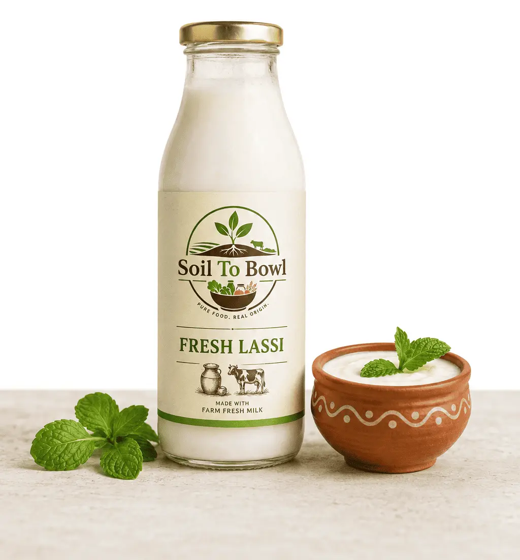 Fresh creamy lassi from Soil To Bowl