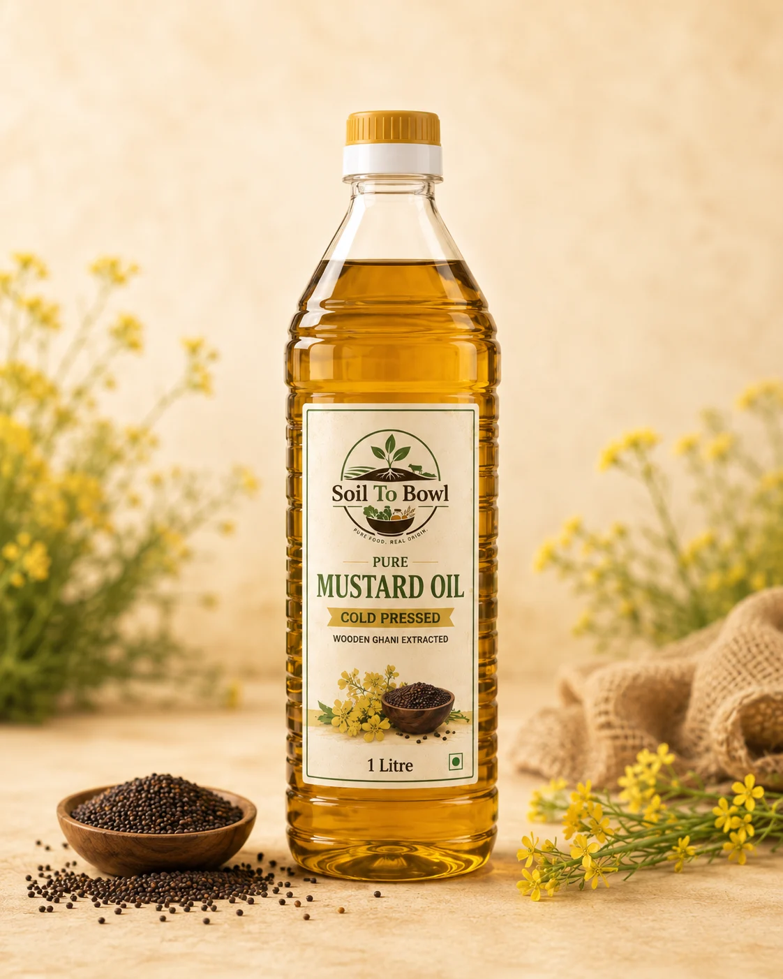 1 Litre Mustard Oil Bottle