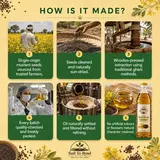 Traditional wooden ghani mustard oil extraction process